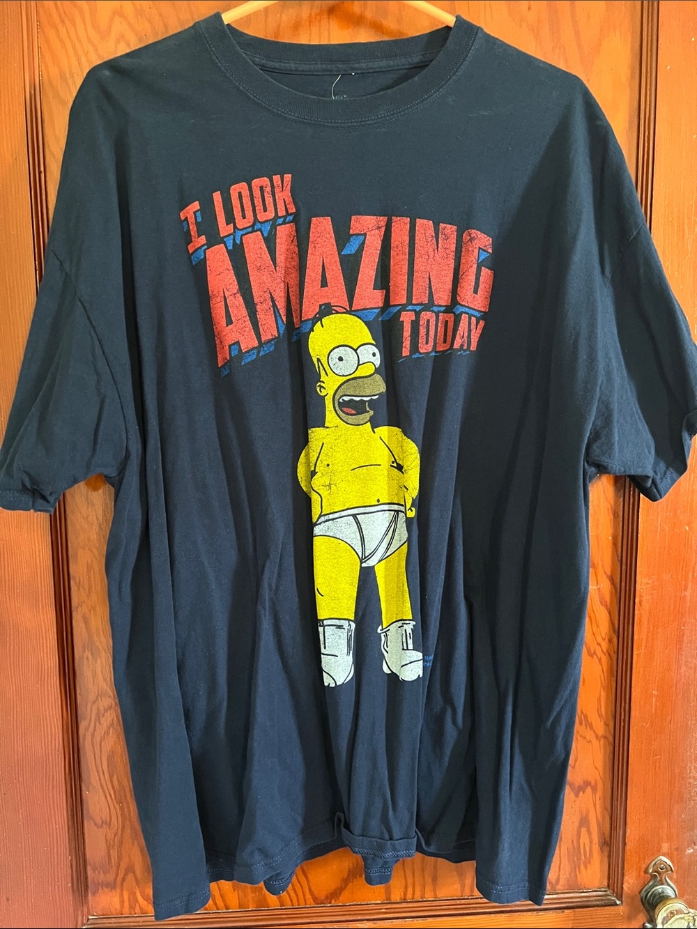 Graphic Short Sleeve Tee - Black with Yellow Homer Design